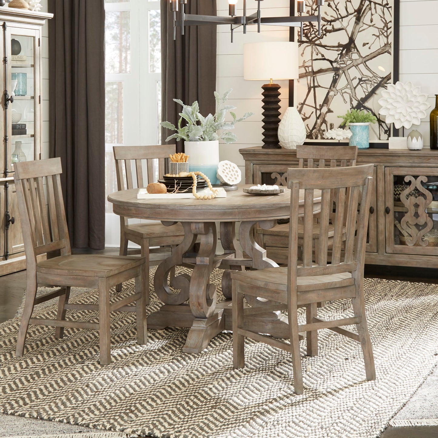 Tinley Park - 48" Round Dining Table Top - Dove Tail Gray