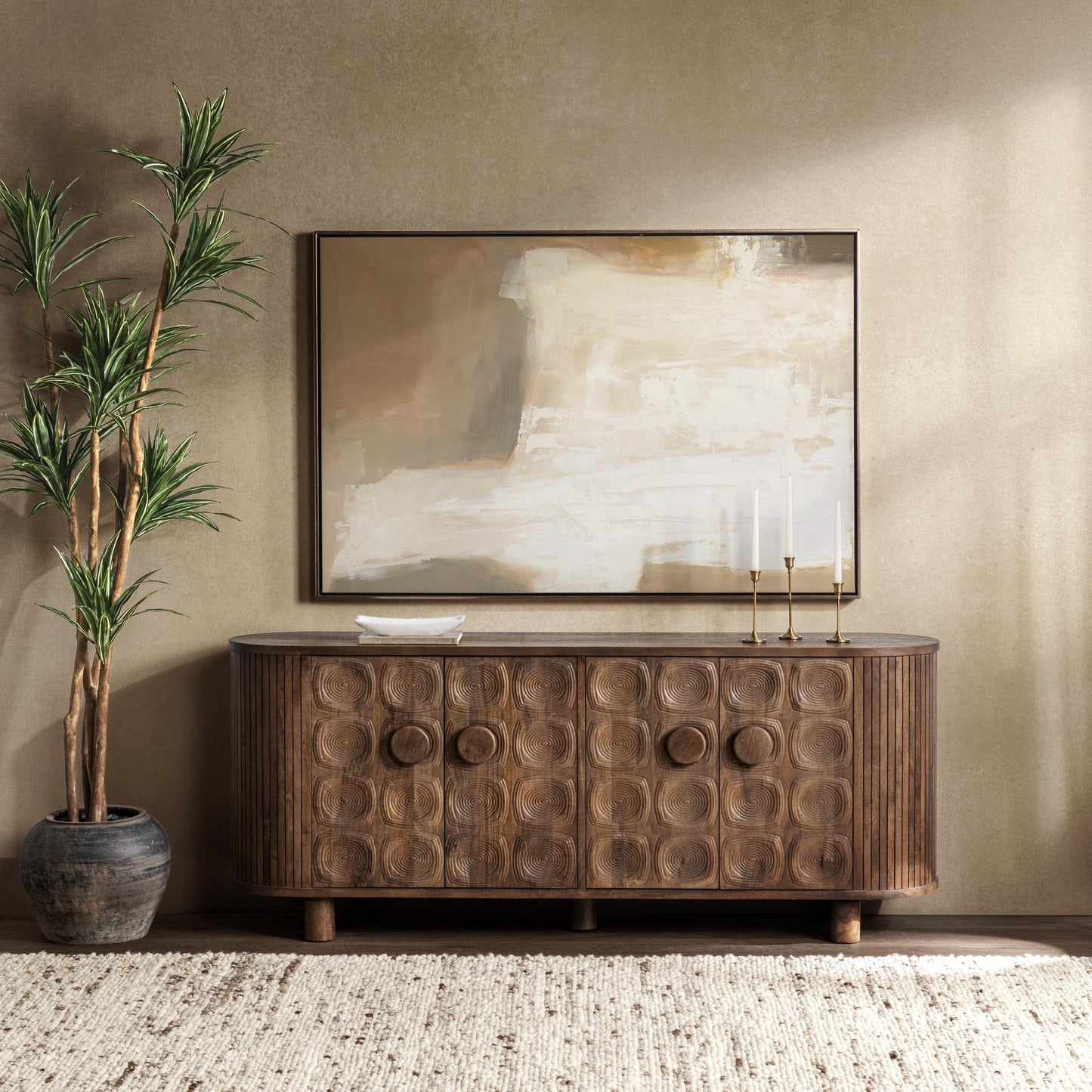 Lyle - 4 Dorr Cabinet - Artisan Brown