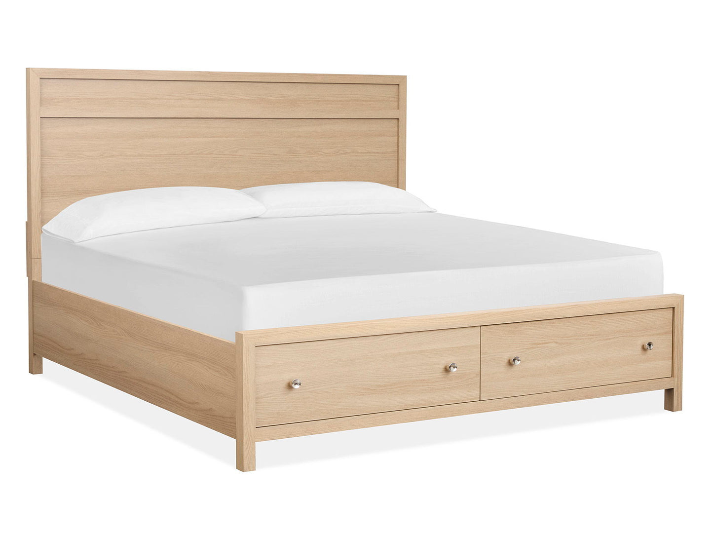 Merrifield - Queen Panel Storage Footboard - Sandstone Beige