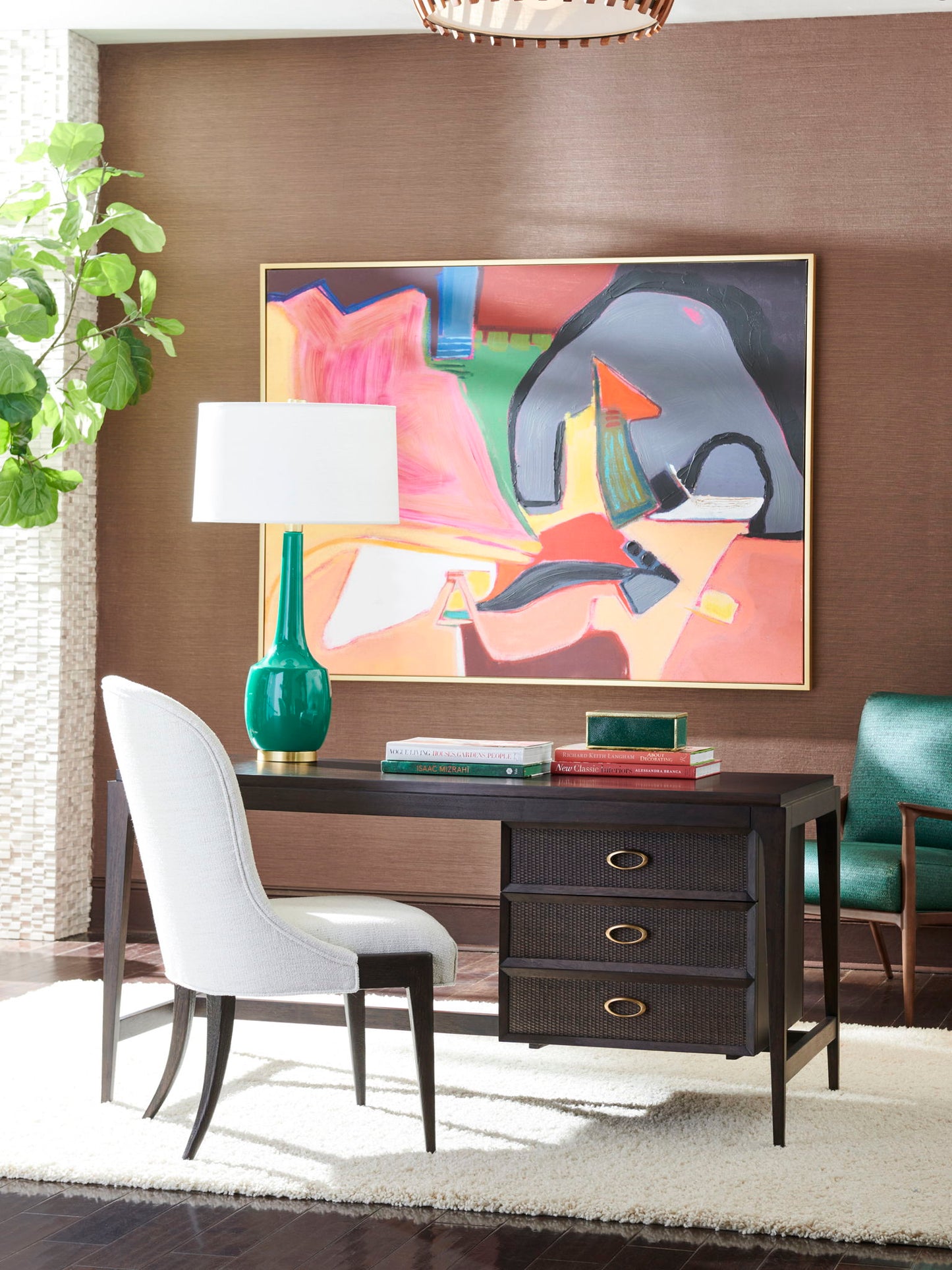 Studio Designs - Irving Writing Desk - Dark Brown
