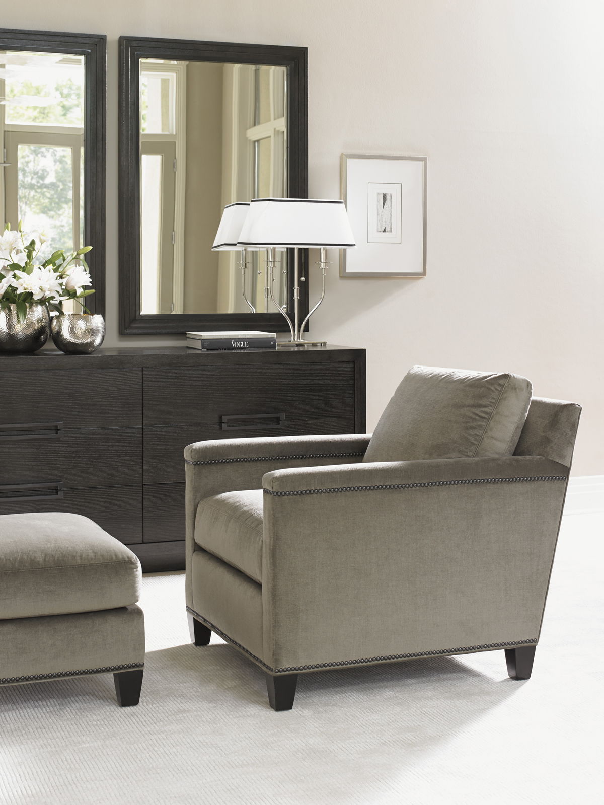 Lexington Upholstery - Strada Chair - Gray