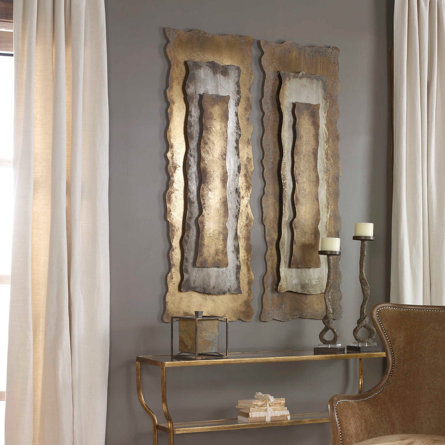 Jaymes - Oxidized Panel - Gold