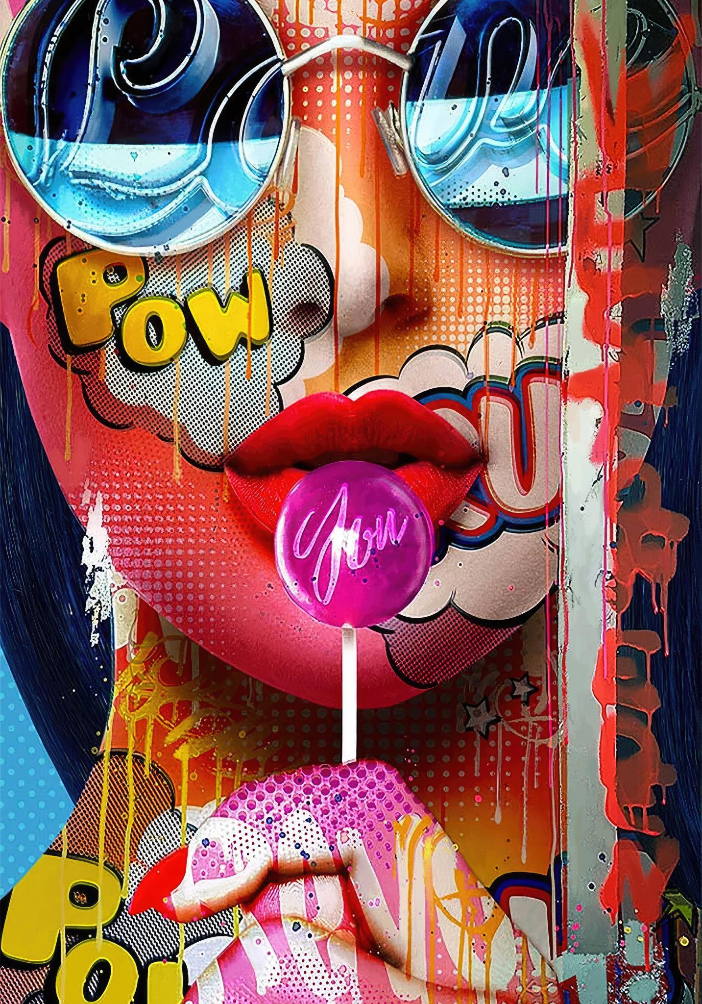Pow (Framed Small) - Pink