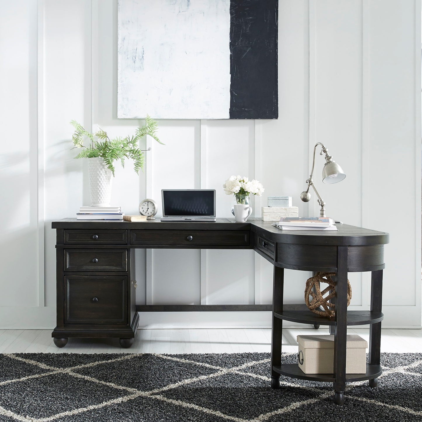 Harvest Home - L Writing Desk Top - Chalkboard