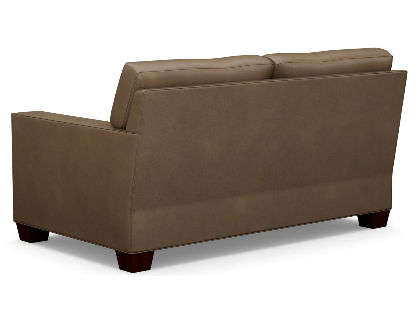 Couture Leather - Braxton Leather Loveseat - Dark Brown