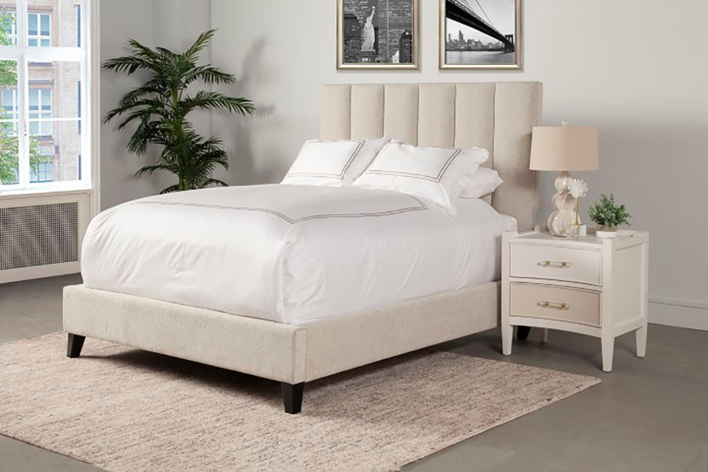 Avery - King Footboard And Rails - Dune Natural