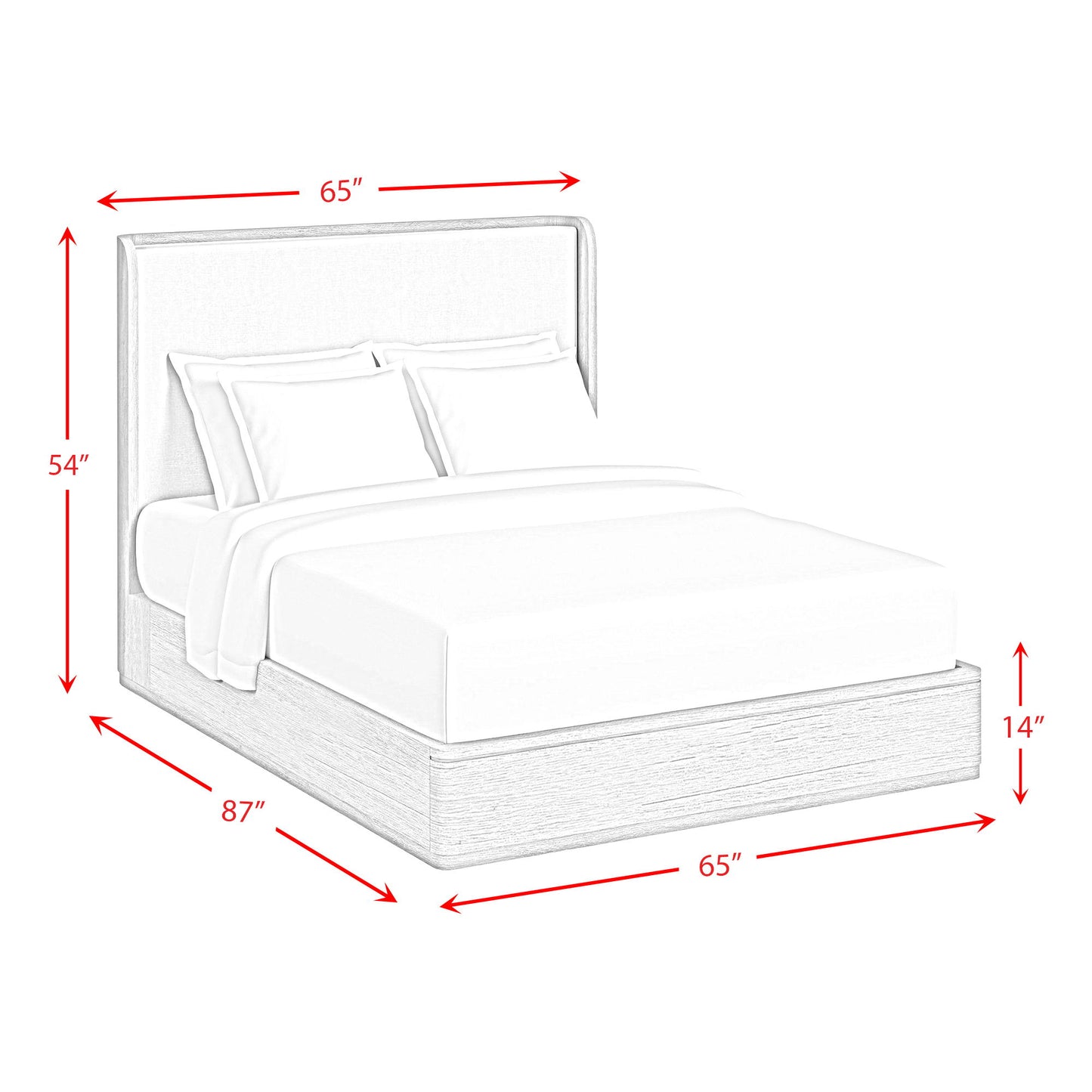 Rosalie - Fabric Upholstered Bed