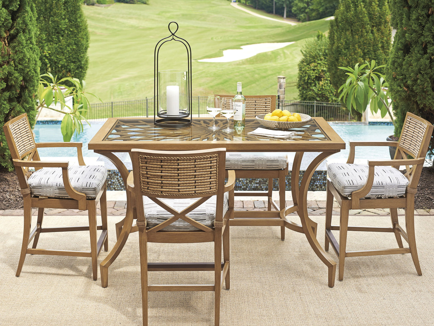 Los Altos Valley View - Bistro Table - Light Brown