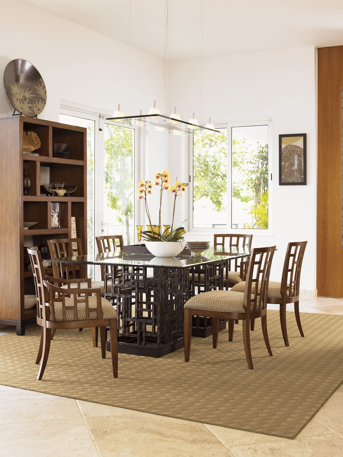 Ocean Club - Lanai Side Chair - Dark Brown / Light Brown