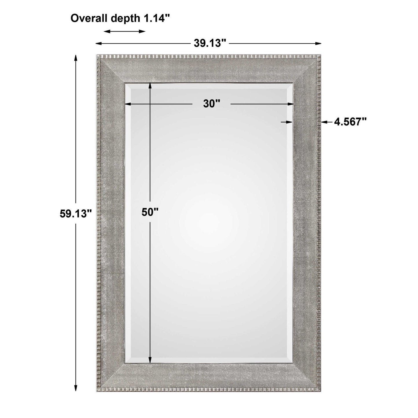 Leiston - Metallic Mirror - Silver