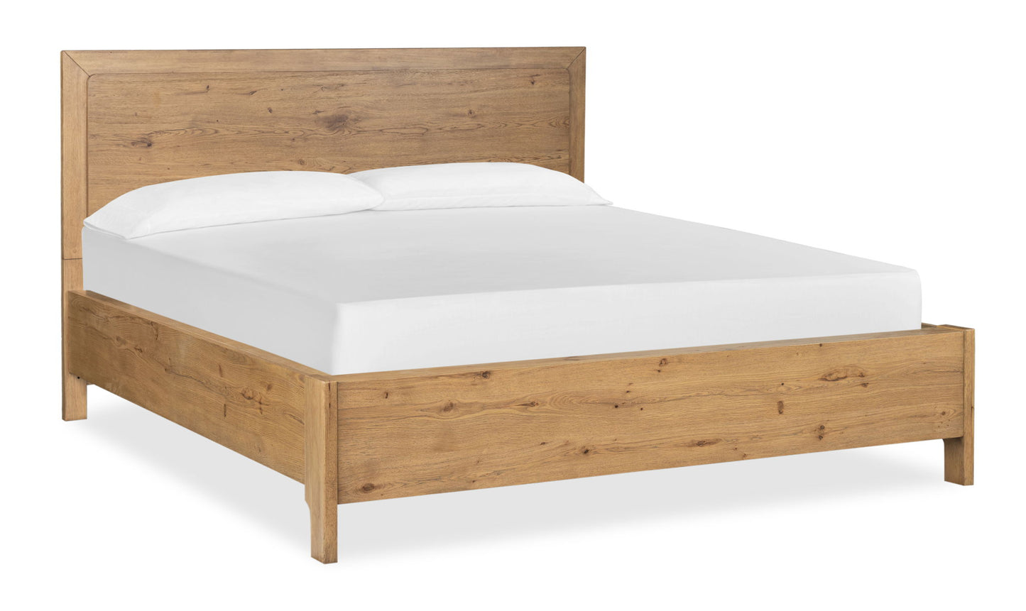 Davenport - California King Panel Rails - Rustic Caramel