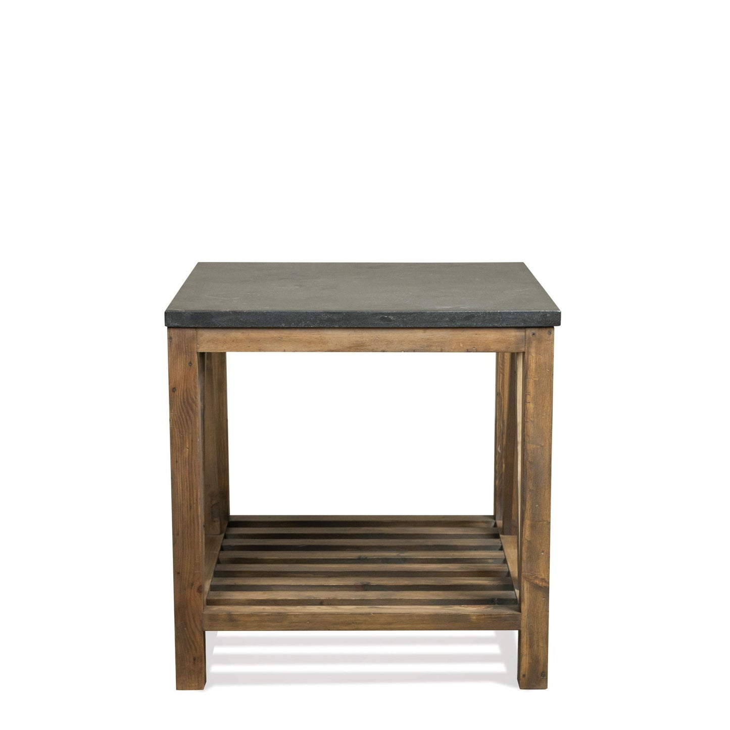 Weatherford - Rectangular Side Table Base - Reclaimed Natural Pine