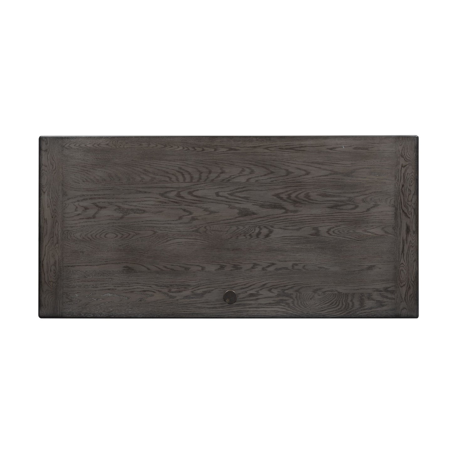 Allyson Park - Jr Executive Desk Base - Wirebrushed White / Charcoal