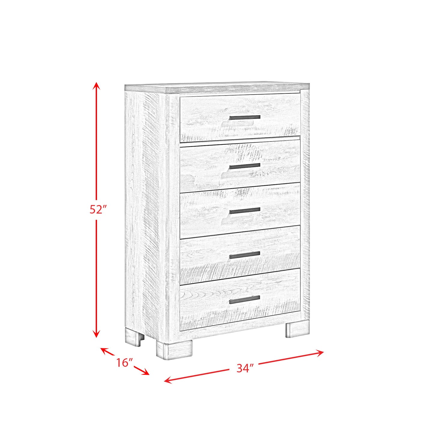 Millers Cove - Chest (Sturdy) - Two-Tone Gray