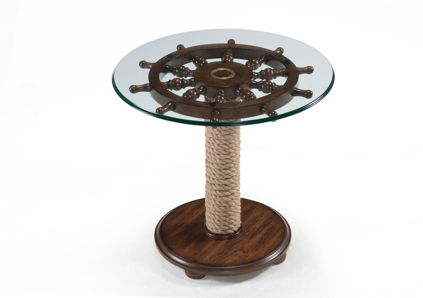 Beaufort - Round Accent Table Top - Dark Oak