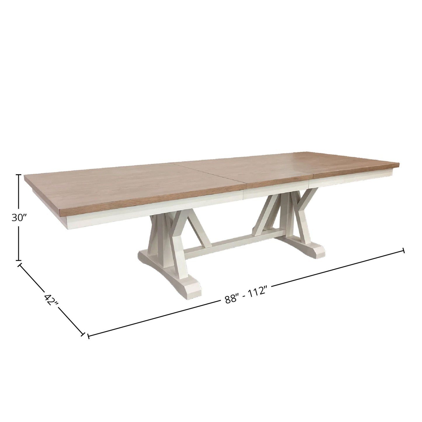 Americana Modern Dining - Trestle Dining Table Base - Cotton
