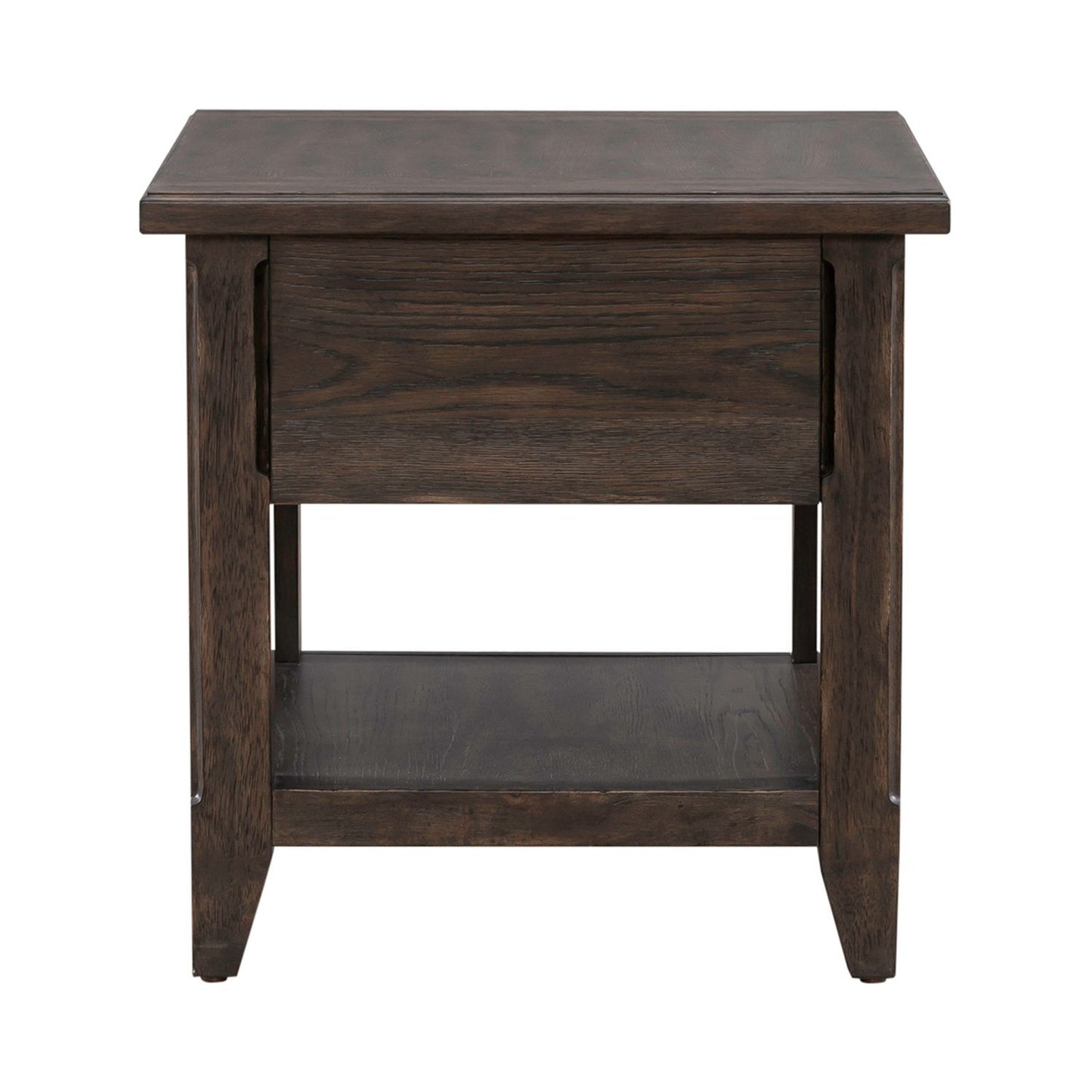 Paradise Valley - Rectangular End Table - Saddle Brown