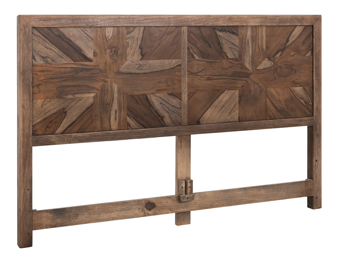 Praga - Queen Headboard - Almond / Barrel Brown