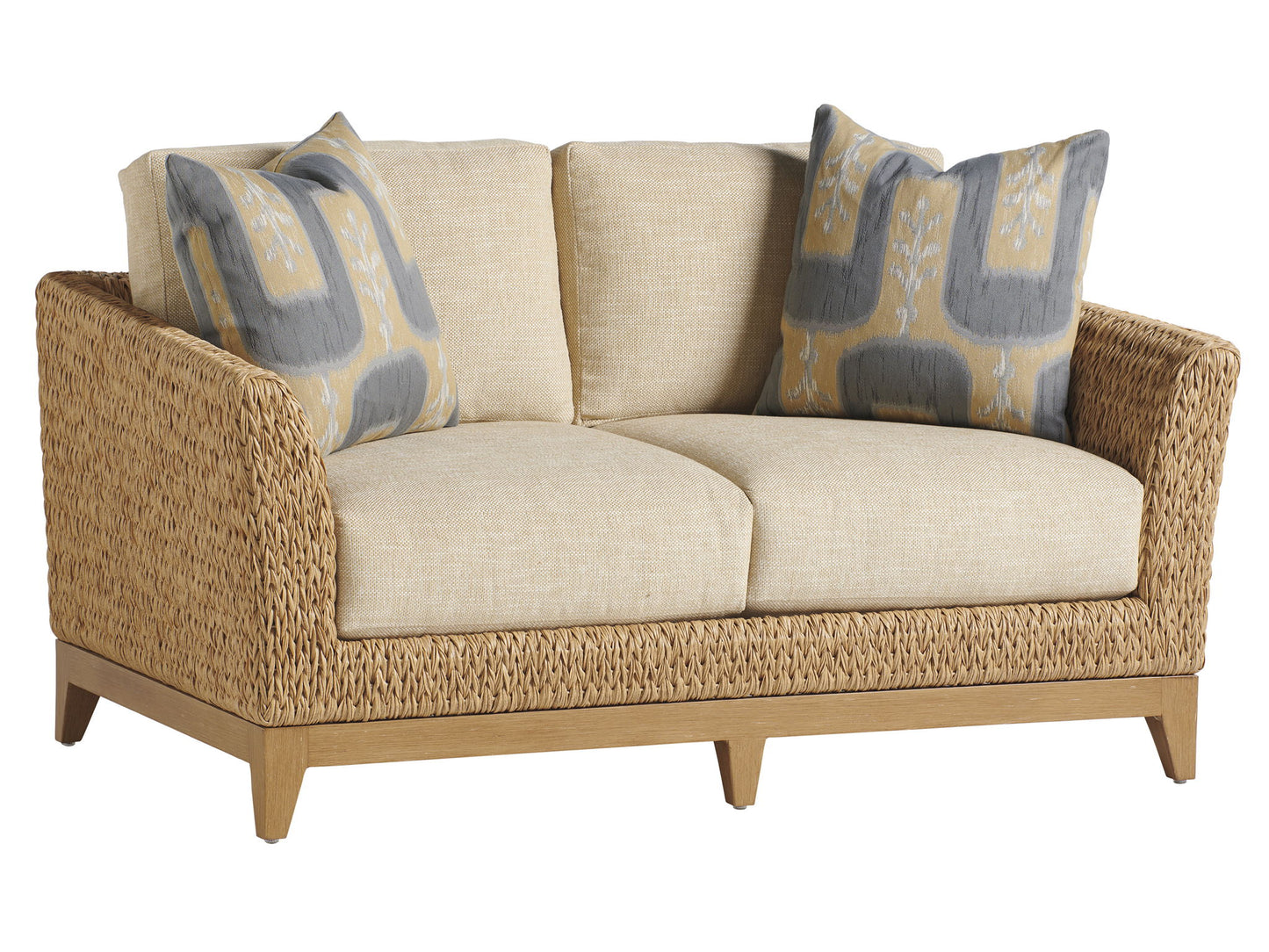 Los Altos Valley View - Wood Loveseat - Light Brown