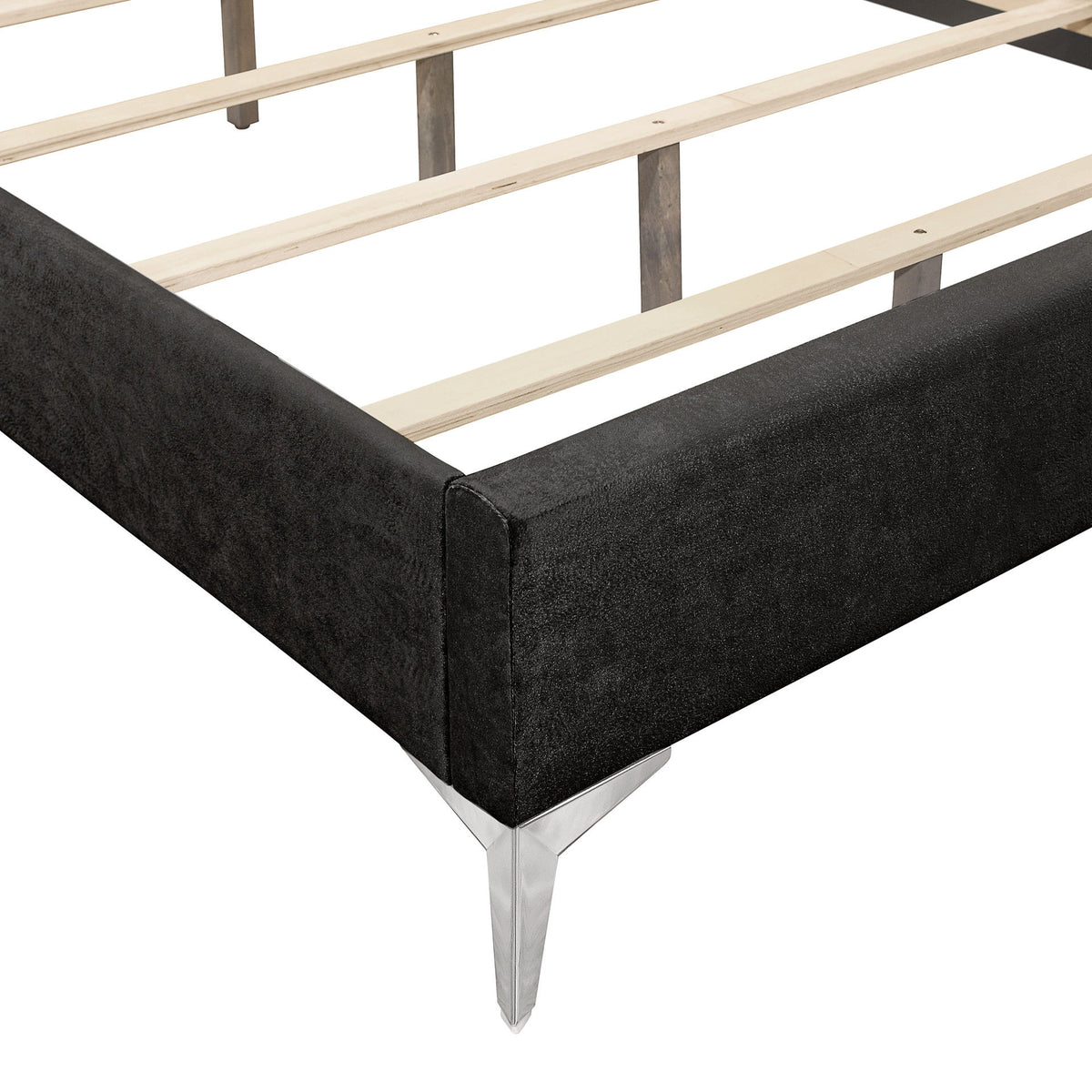 Huxley - 4/6 Full Headboard, Footboard And Slats - Black