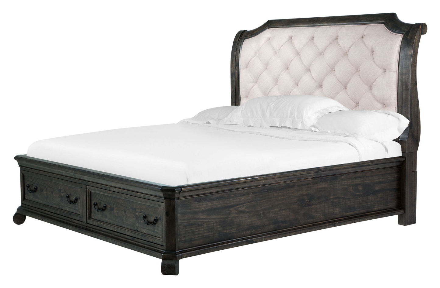 Bellamy - King Sleigh Bed Headboard - Peppercorn