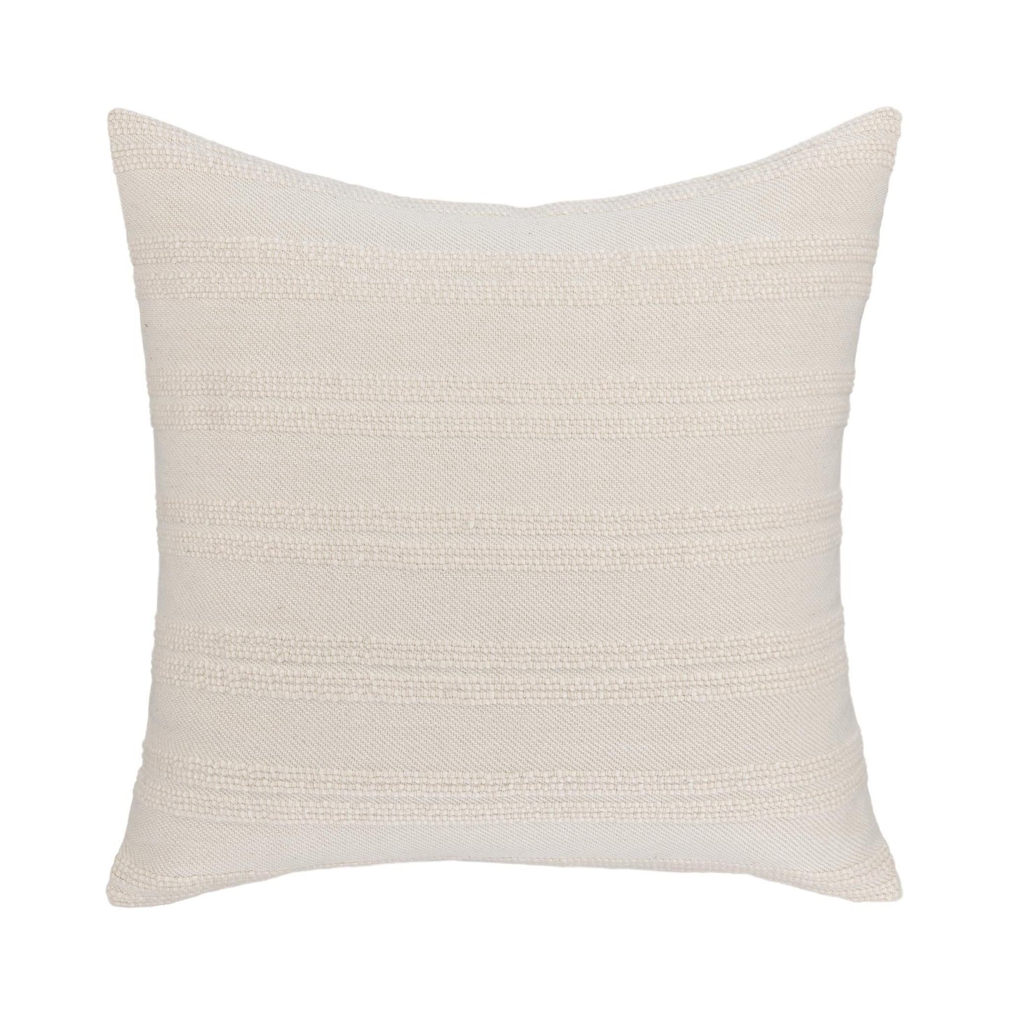 York - 26" x 26" Pillow - Natural / Ivory