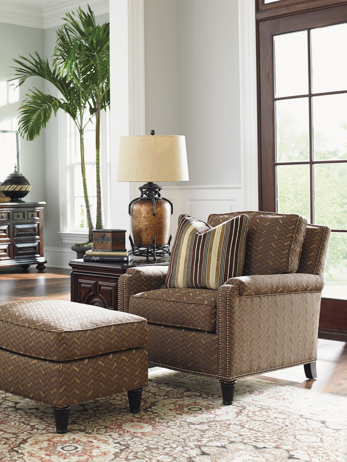 Tommy Bahama Upholstery - Bishop Ottoman