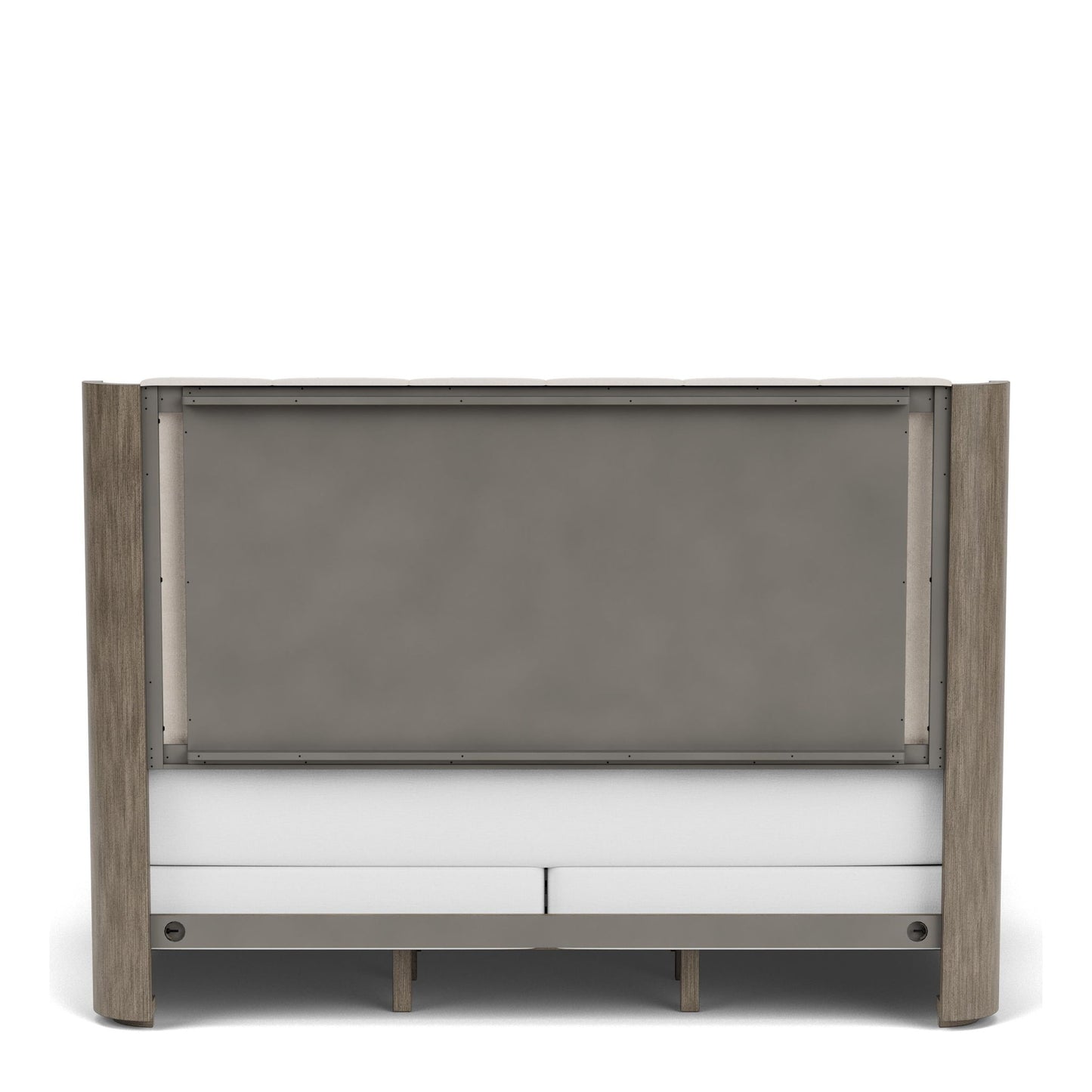 Sariel - Queen Shelter Footboard - Dark Brown
