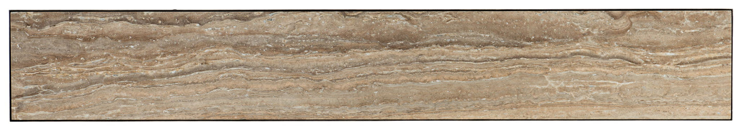 La Grange - St. James Metal And Stone Console - Dark Brown