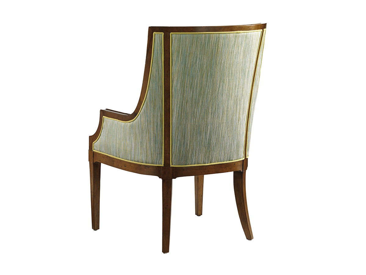 Ivory Key - Aqua Bay Chair - Gold / White
