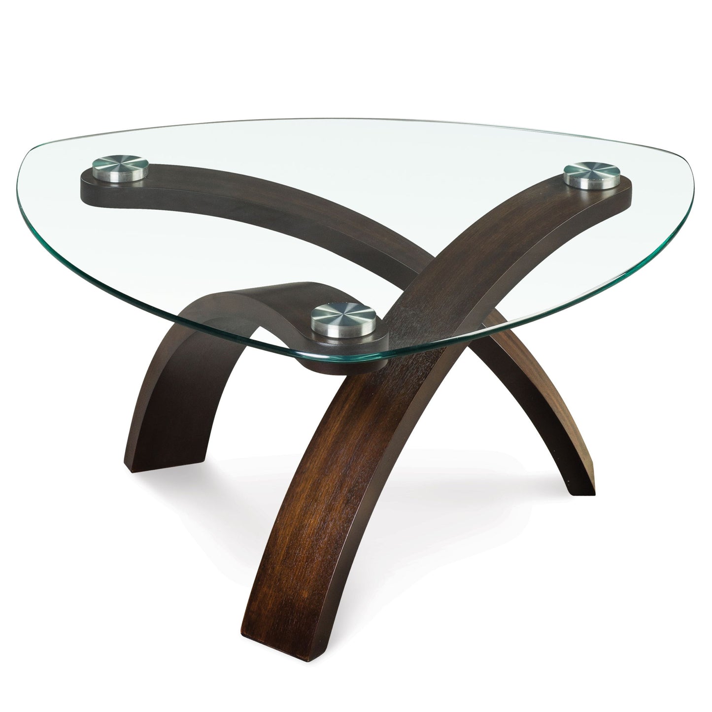 Allure - Pie Shaped Cocktail Table Top - Hazlenut
