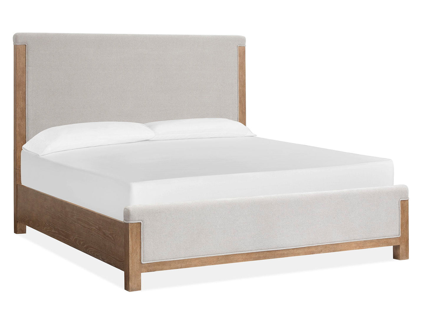 Plum Creek - King Panel Upholstered Footboard - Sierra Brown