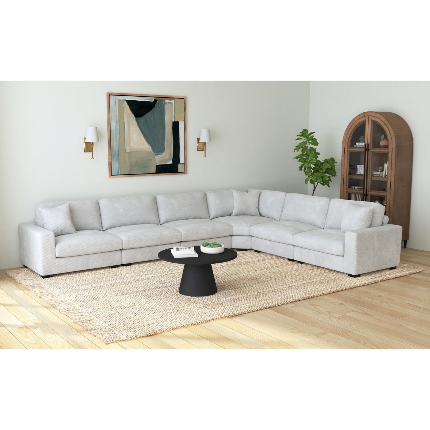 Arizona - Modular Wedge With 1 Pillow 20" - Steno Stone