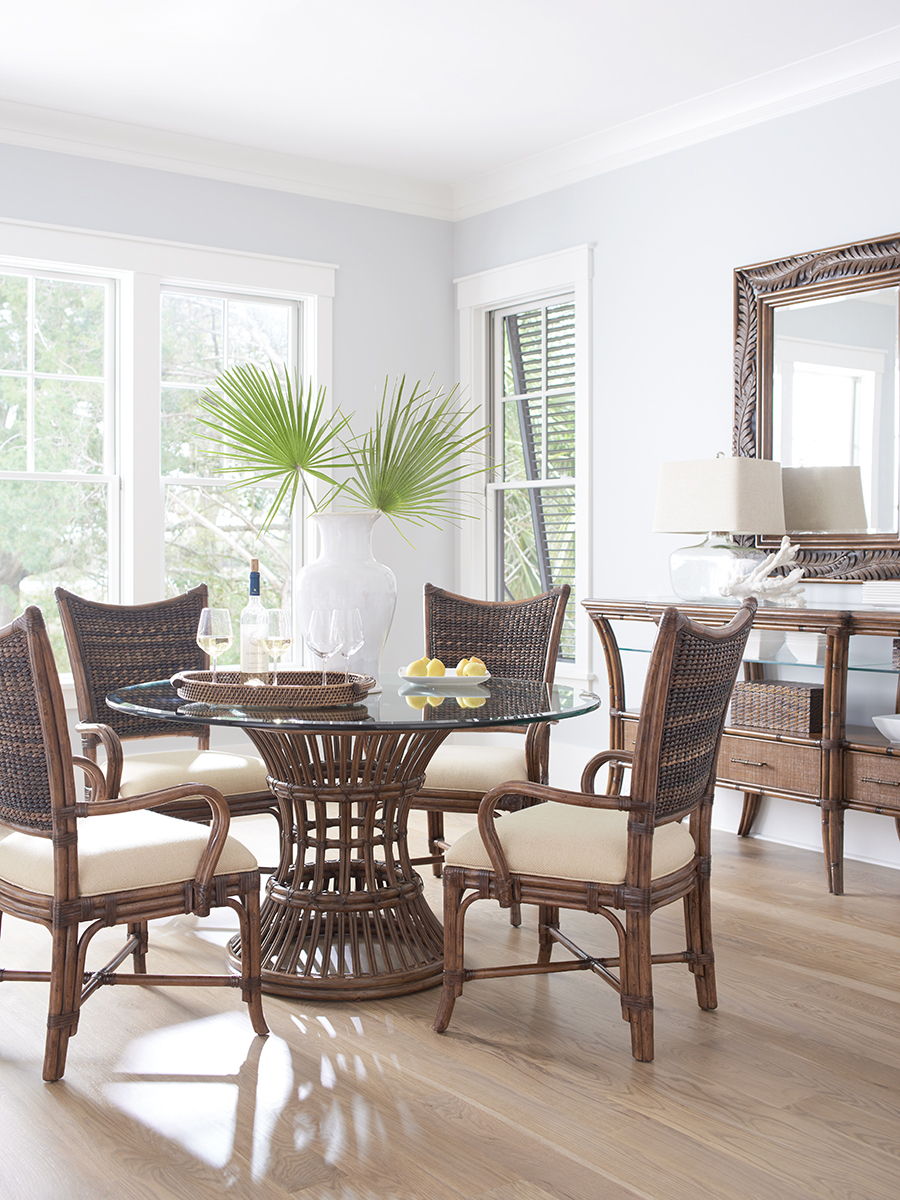 Bali Hai - Latitude Dining Table With Glass Top