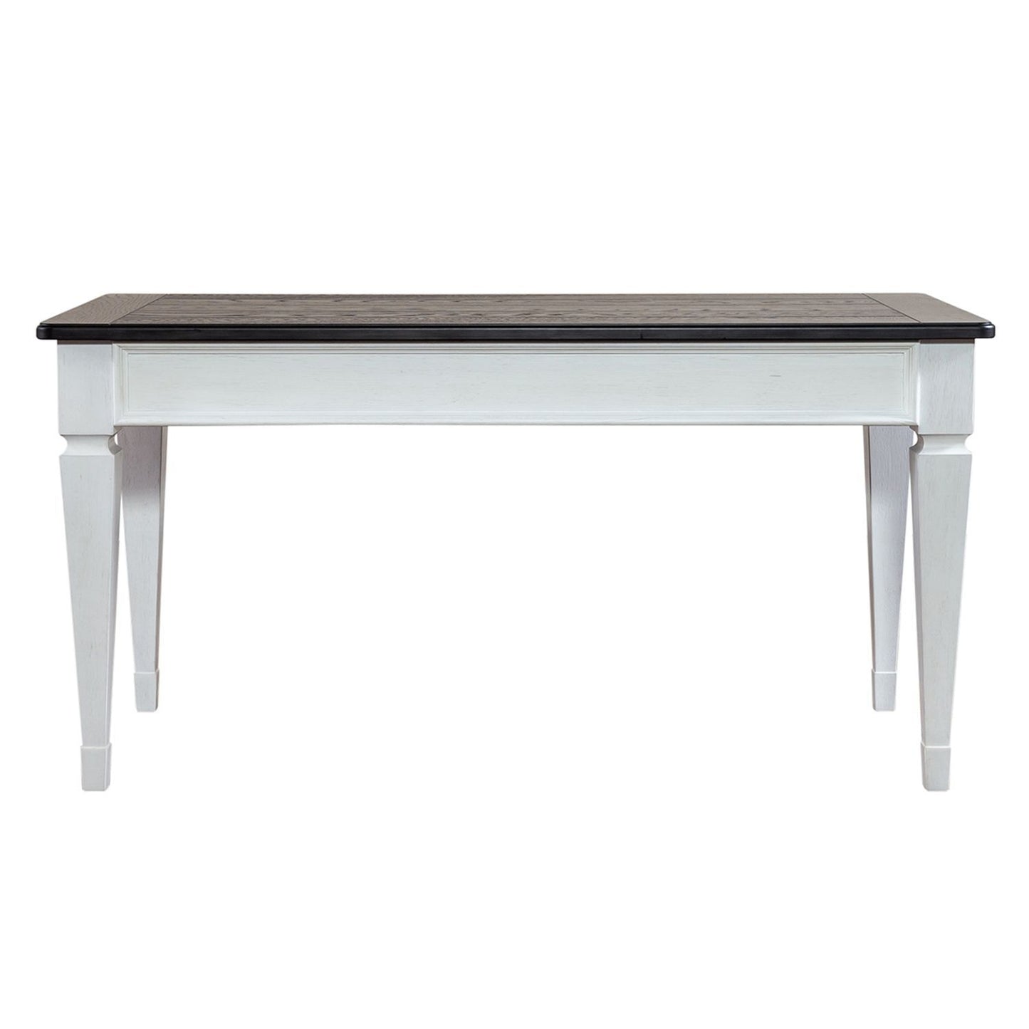 Allyson Park - Writing Desk - Wirebrushed White / Charcoal