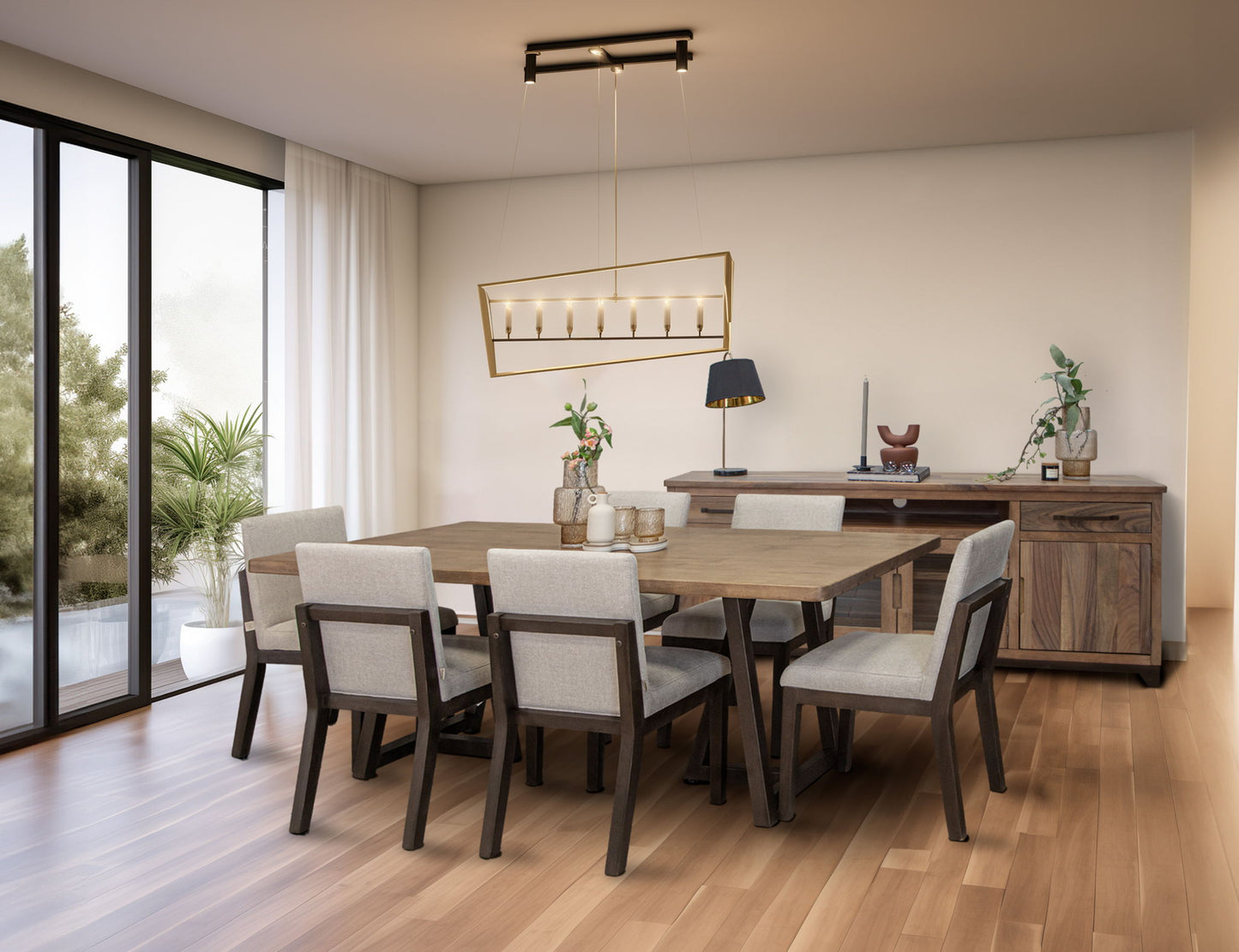 Natural Parota - Table Base - Brown Cappuccino