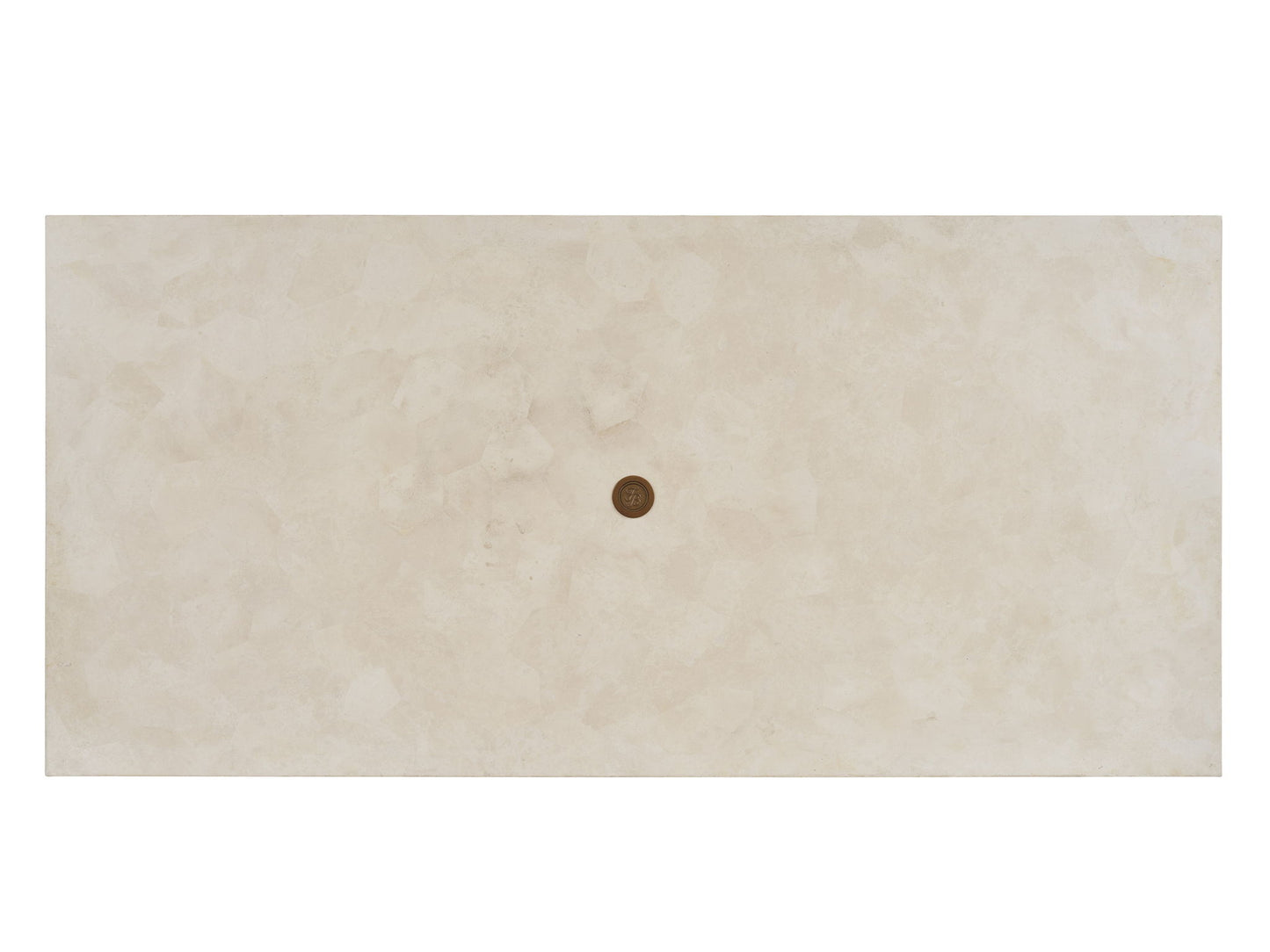 Palm Desert Poolside - Rectangular Dining Table - Dark Brown / White