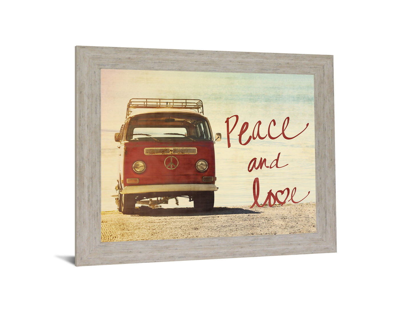 Crimson Journey - 28" x 34" Framed Wall Art - Beige