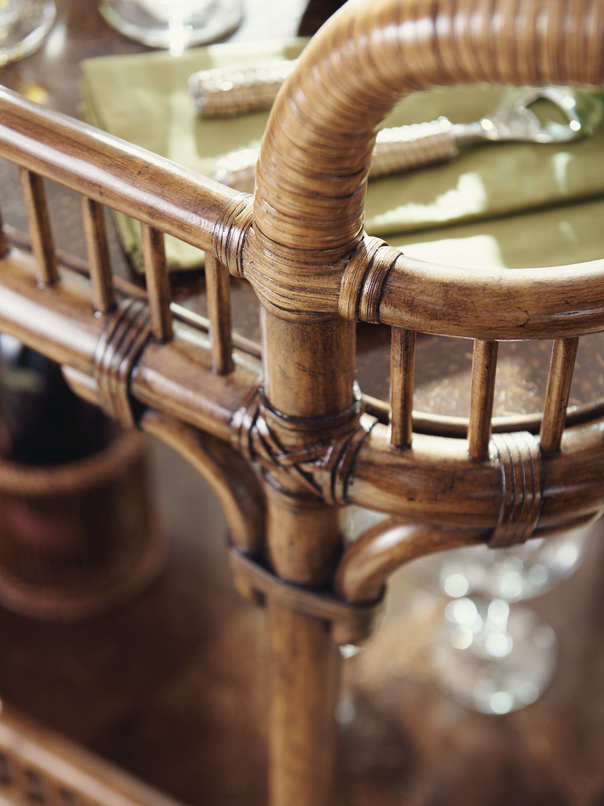 Bali Hai - Veranda Bar Cart - Dark Brown