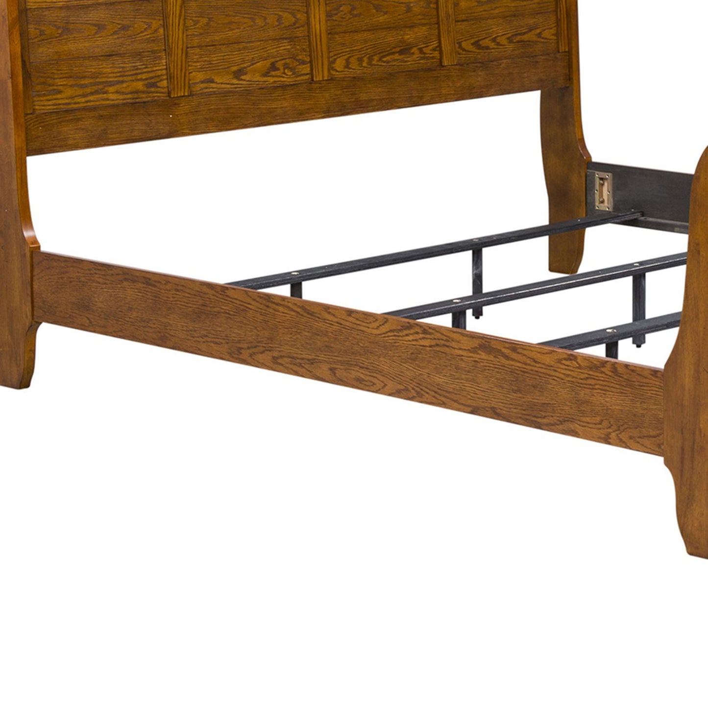 Grandpas Cabin - King Sleigh Rails - Aged Oak