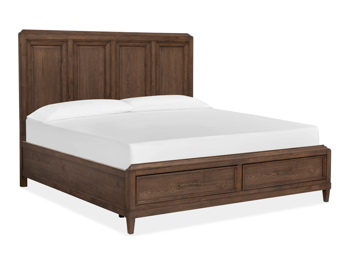 Groveland Park - Queen Storage Footboard - Antique Coffee