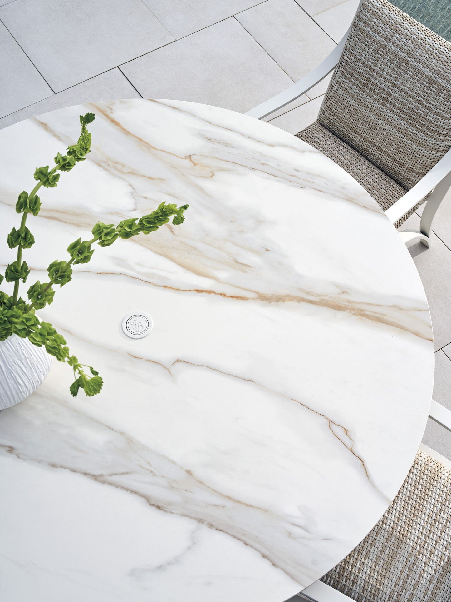 Sand Dune - Round Dining Table - Gray