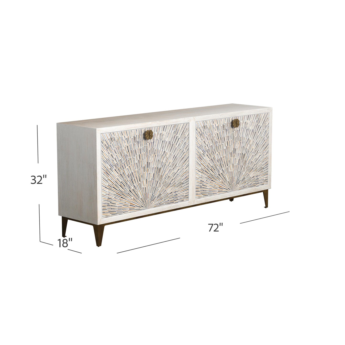 Astrid - Server - White Wash / Bone