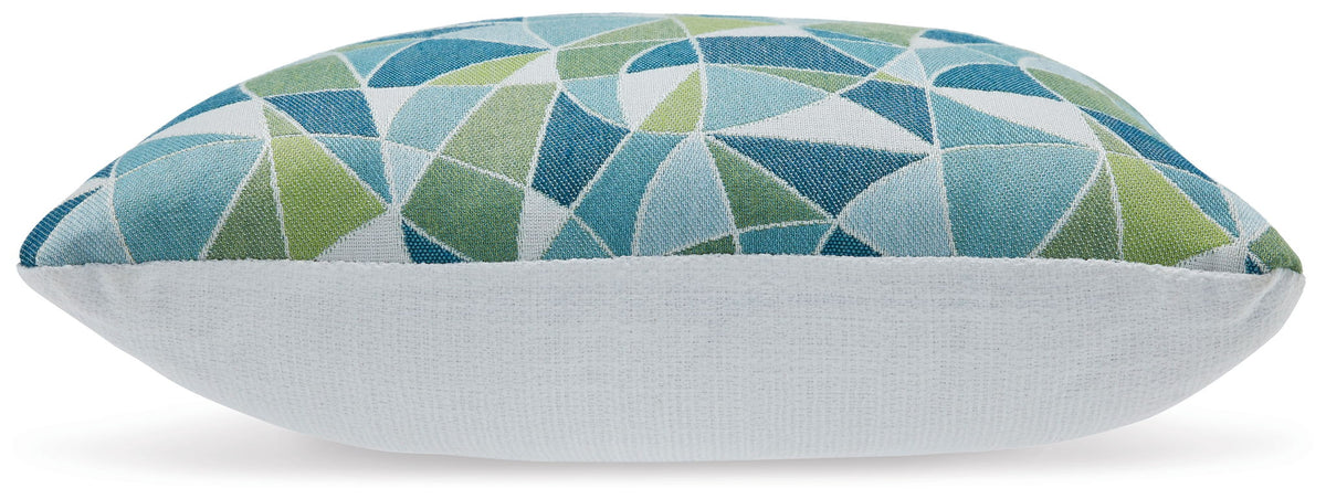 Seanow Next-Gen Nuvella - Indoor/Outdoor Pillow (Set of 4) - Green / Turquoise / White