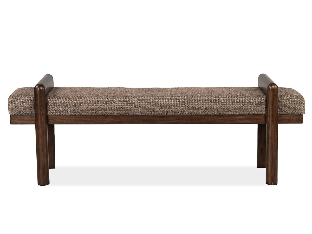 Belville - Upholstered Bench - Chestnut Brown