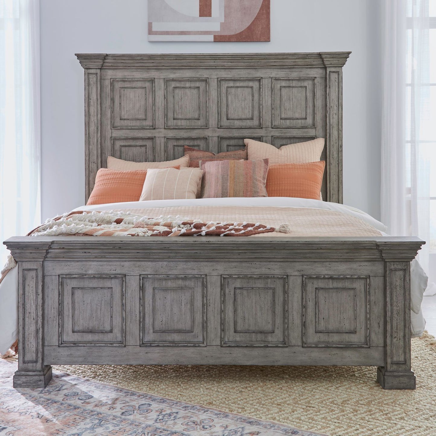 Big Valley - Queen Mansion Footboard - Graystone