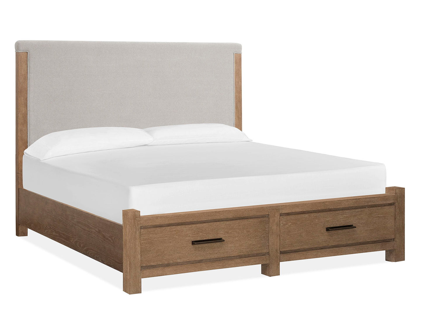 Plum Creek - King Panel Storage Footboard - Sierra Brown