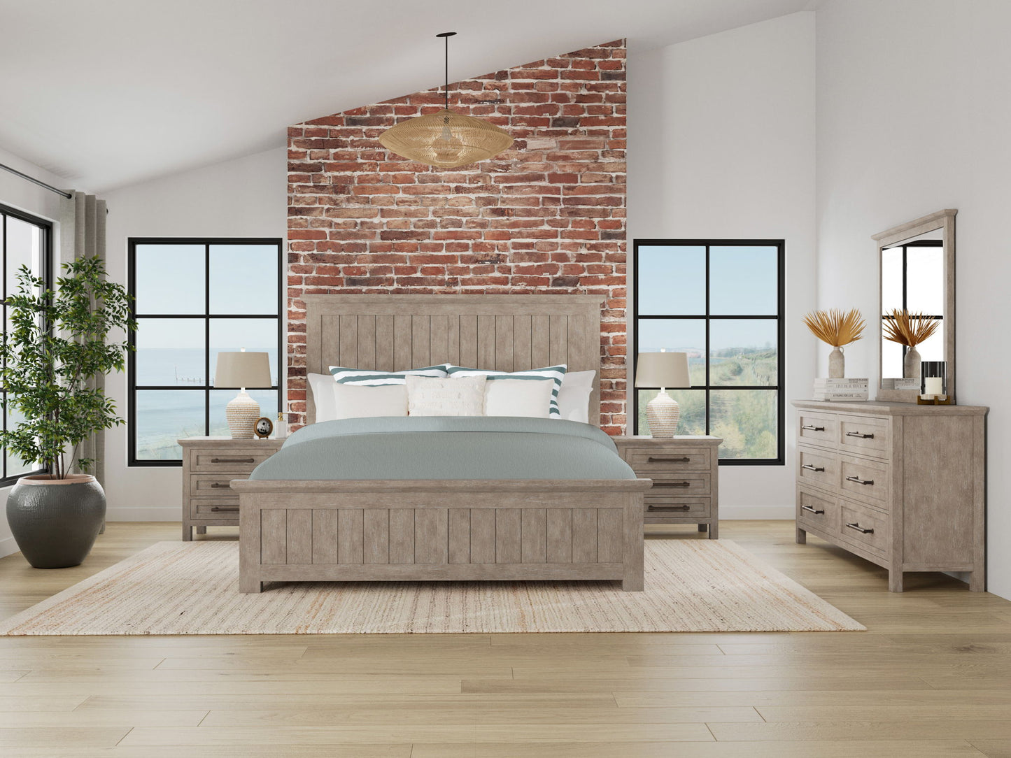 Bennett - Six Drawer Dresser - Frosted Gray