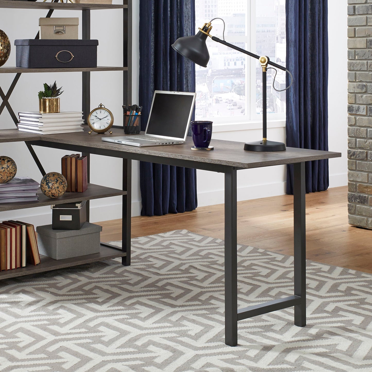 Tanners Creek - Desk Top and End Panel - Graystone