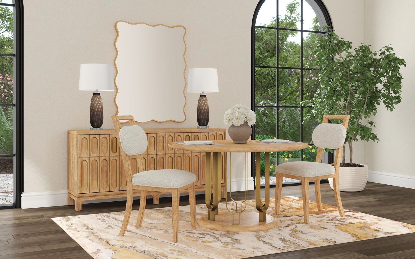 Hadar - Wall Mirror - Gold Leaf